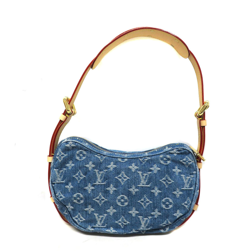 Louis Vuitton Bag Croissant Monogram Blue Remix Canvas Denim Bag LV